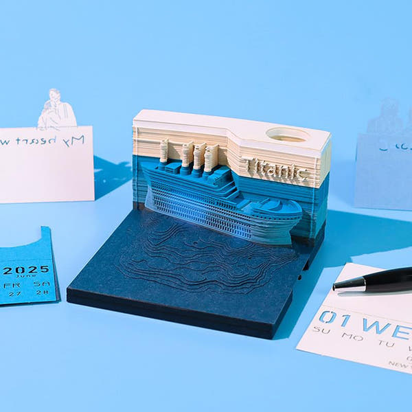 3D Calendar 2026 - Titanic