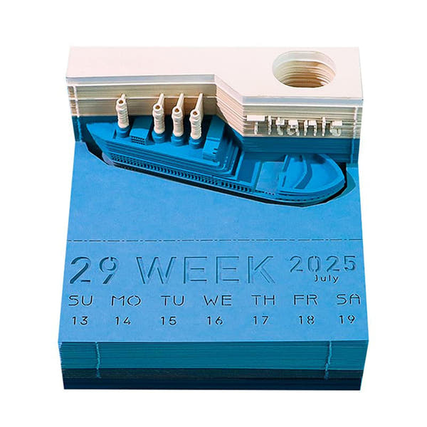 3D Calendar 2026 - Titanic