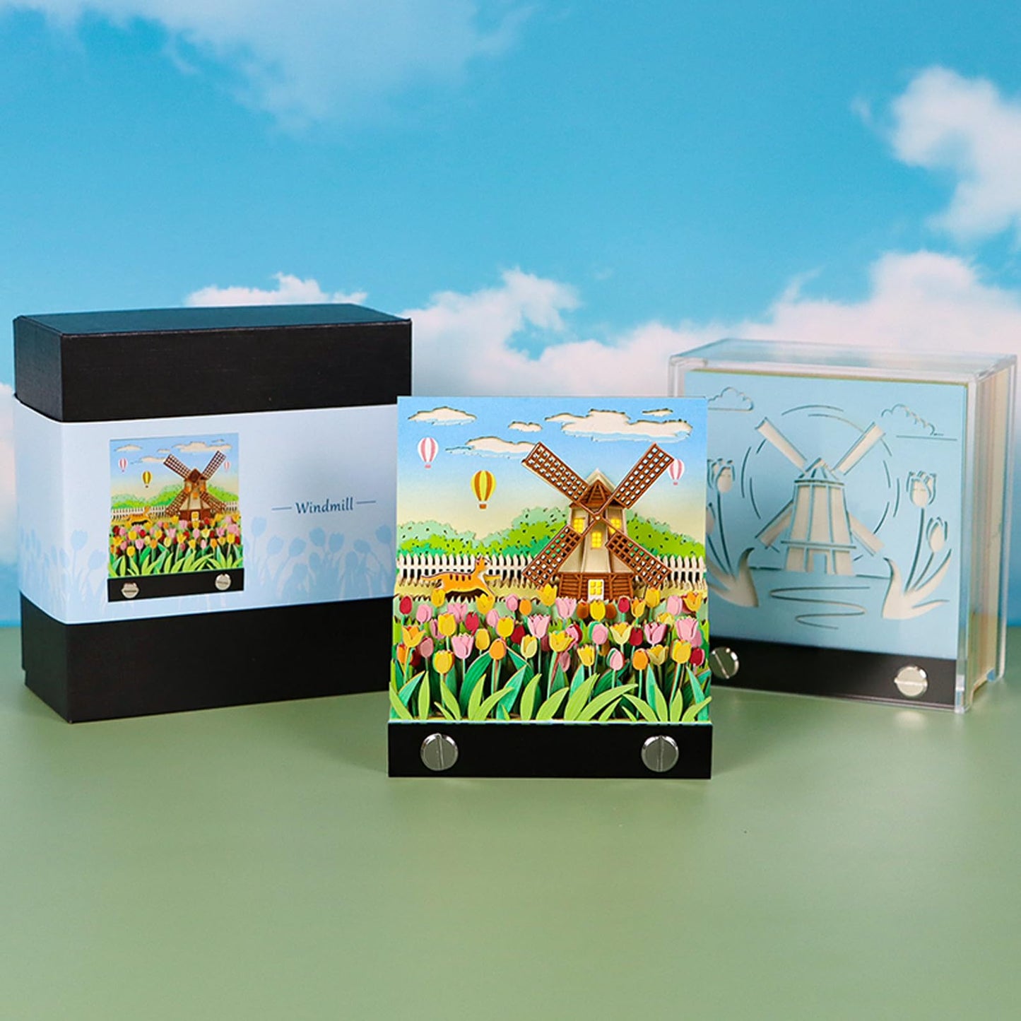 3D Calendar 2026 - Windmill