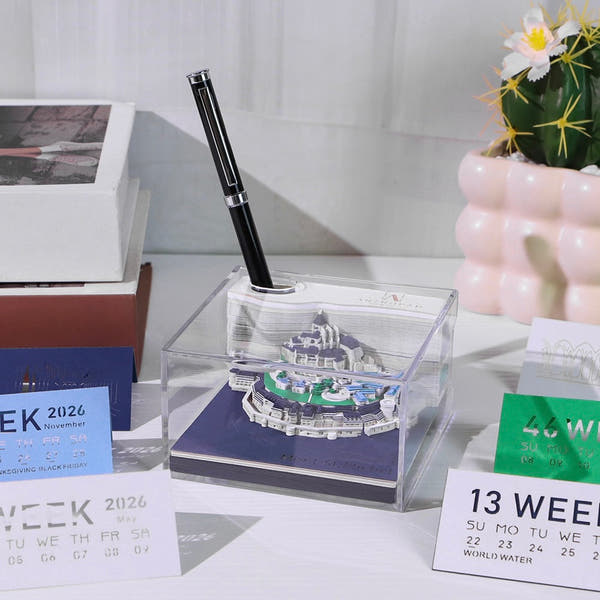 Mont St. Michel (con luce) & Calendario 2026)