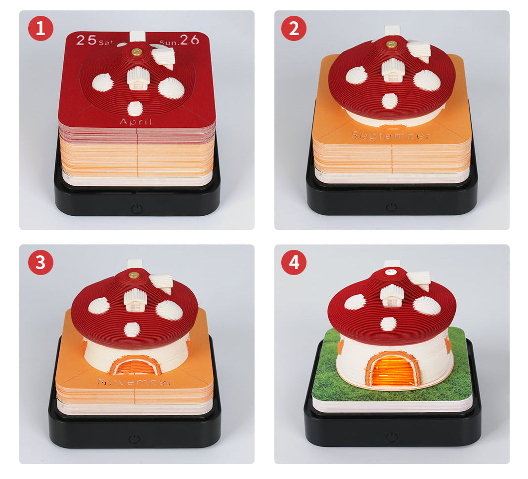 Casa Fungo (con luce) & Calendario 2026)