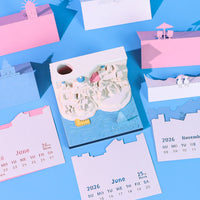 Santorini (con luce) & Calendario 2026)
